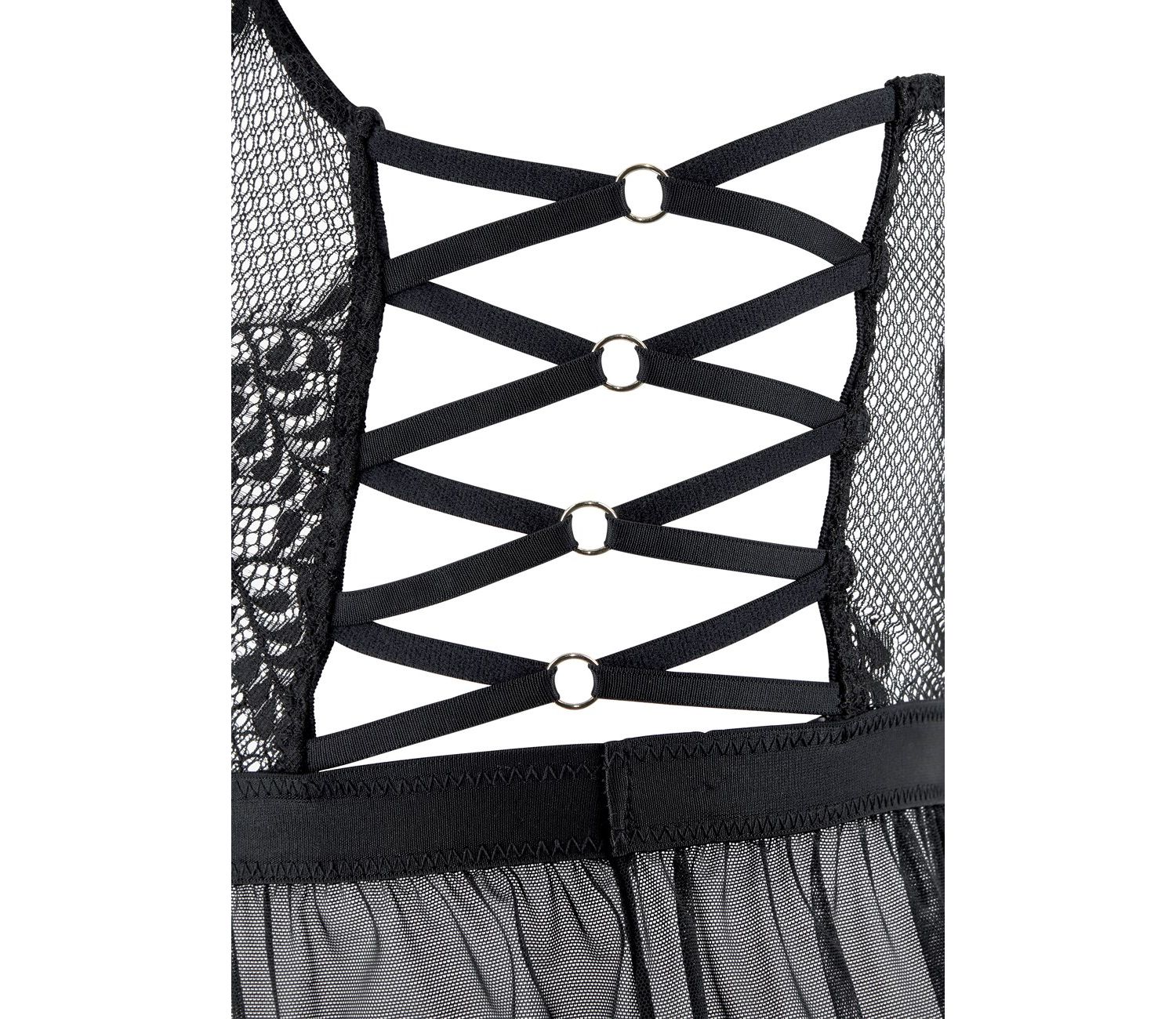 Women's Strappy Lace Babydoll Everyday Comfort Negligee