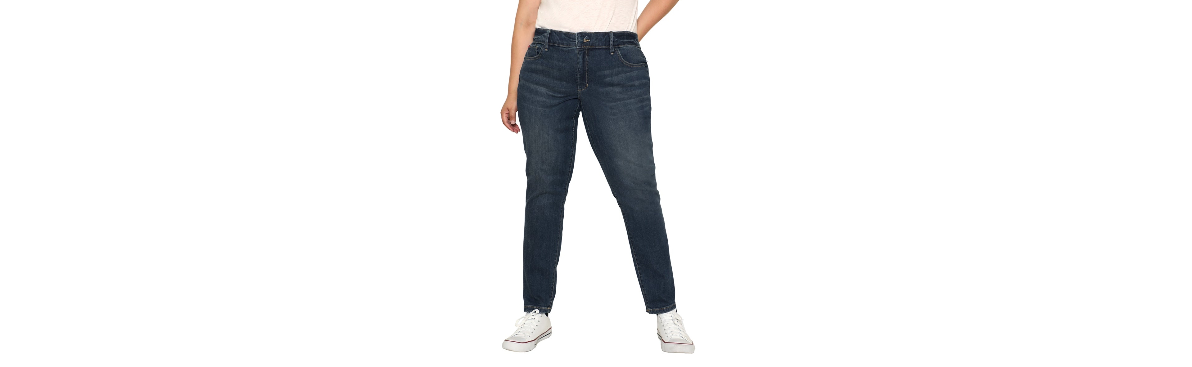 Slink Jeans Women's Denim High Rise Ankle Skinny 28" inseam - Flora