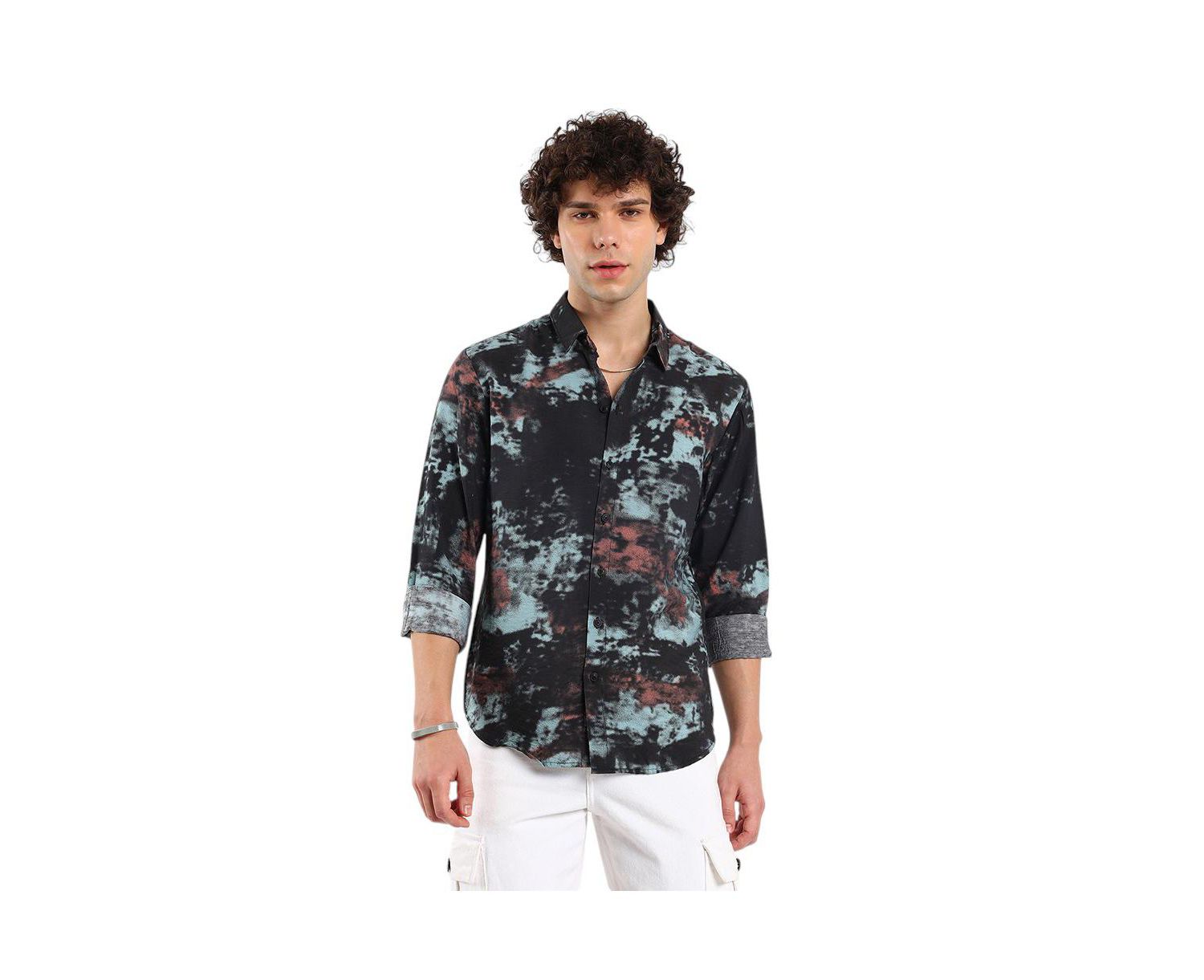 Men's Contrast Dab Shirt
