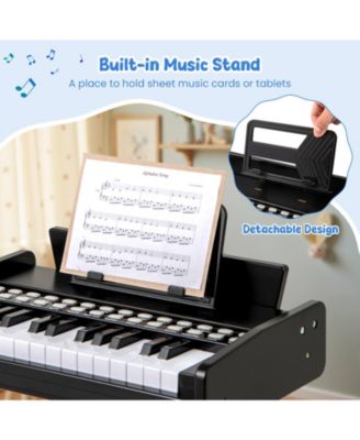 25 Keys Digital Piano with Music Stand,Teaching Mode,Lighted Keys, Adjustable Speed