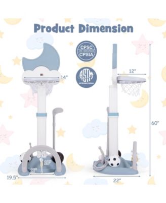 Kids Wooden Play Kitchen Set With Sink Stove And 18 Accessories