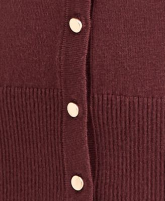 Women's V-Neck Button-Front Cardigan