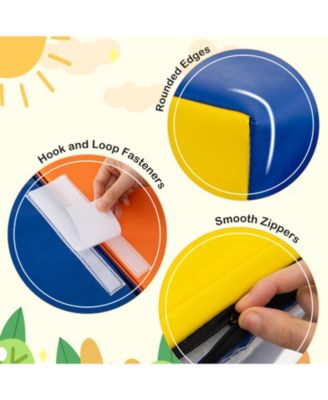 8 Piece Soft Foam Climbing Play Set For Toddlers With PU Leather Cover