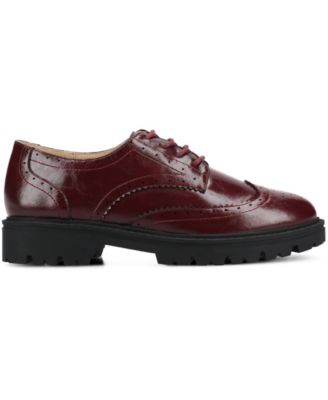 Women's Claudiya Lug Sole Lace Up Oxford Loafers