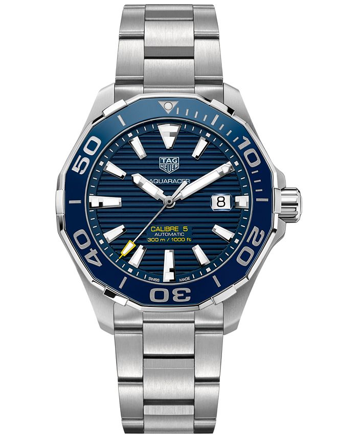 TAG Heuer Men s Swiss Aquaracer Calibre 5 Stainless Steel Bracelet