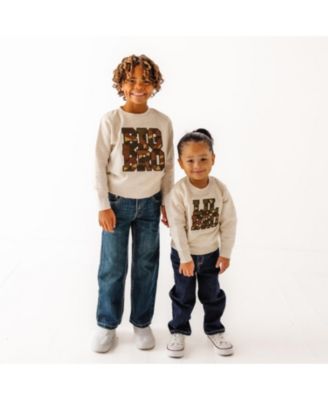 Baby Boys Lil Bro Camo Patch Sweatshirt