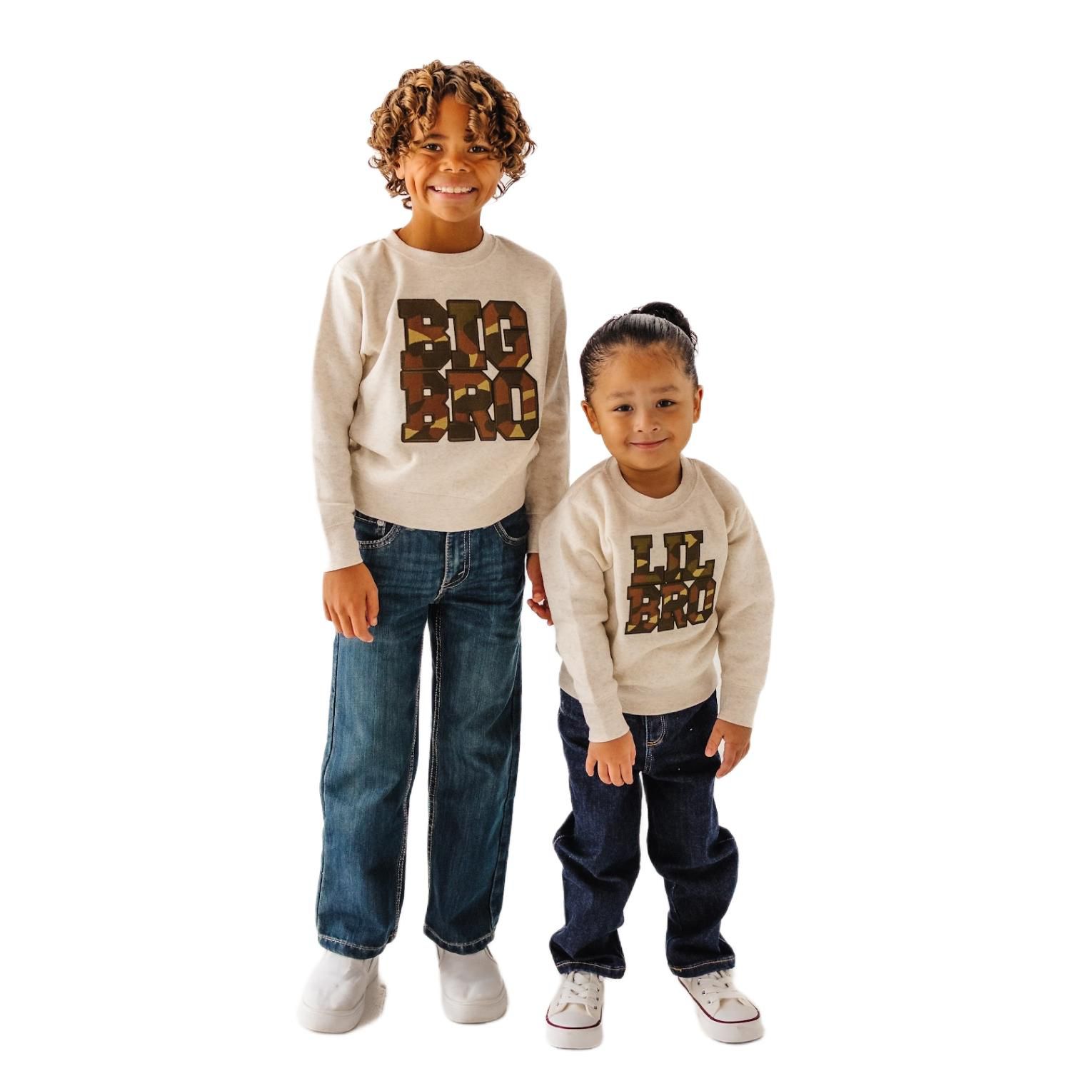 Baby Boys Lil Bro Camo Patch Sweatshirt