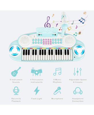 Multifunctional 37 Electric Keyboard Piano with Microphone