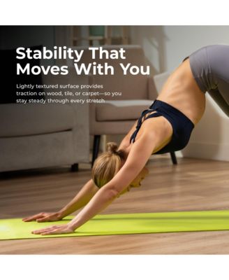 Durable Tear-Resistant Yoga Mat, Green