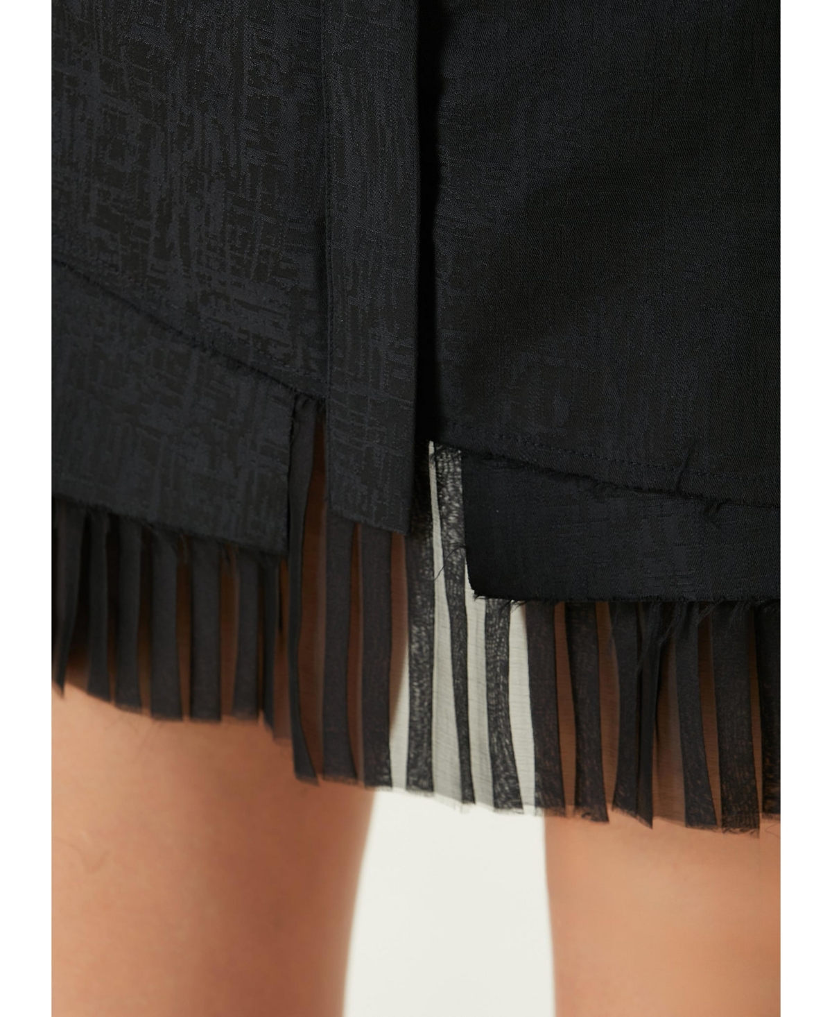 Pcfg Women's Black Pleated Skirt
