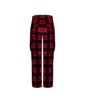 Women's Cotton Plaid Cargo Pants