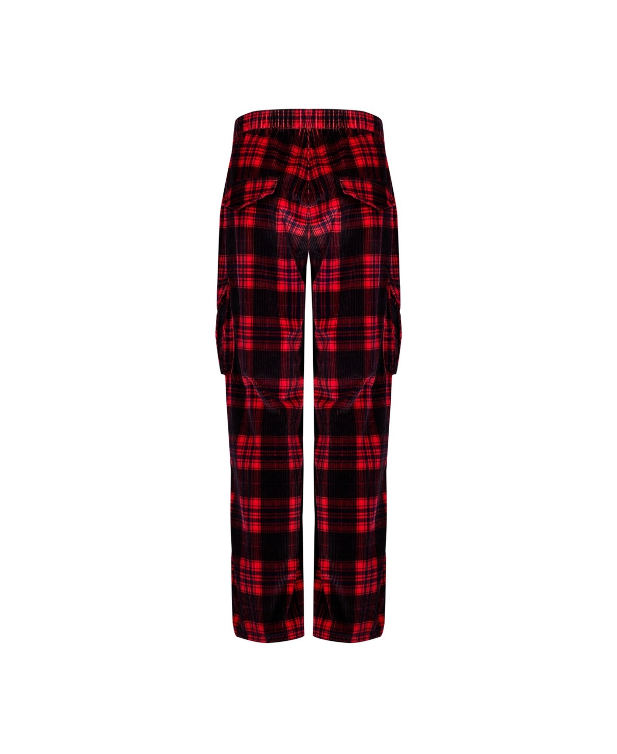 Pcfg Women's Cotton Plaid Cargo Pants