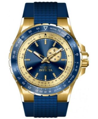 Men's 49727 Aviator Quartz VD72 Blue Dial Watch