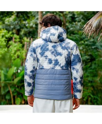 Men's Coin Grey Dye-Block Quilt Puffer Jacket