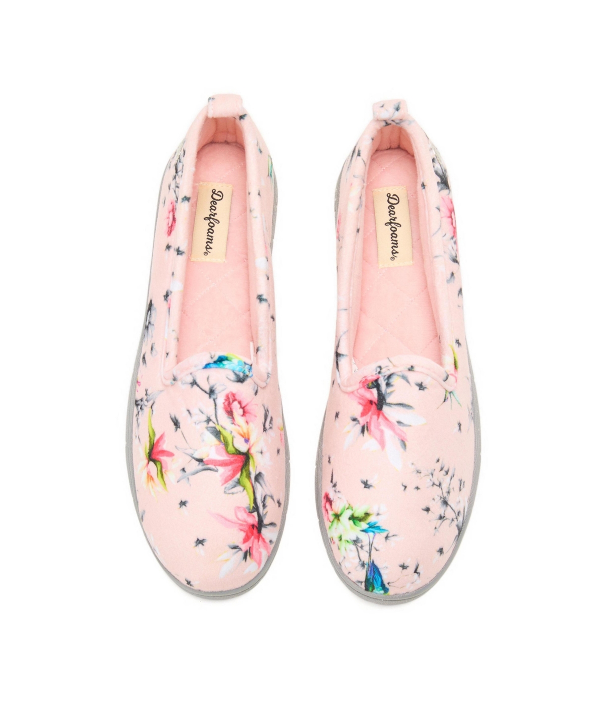 Dearfoams Women's Rachel Velour Closed Back House Slipper