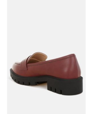 Women's PERIDOT Faux Leather Chunky Loafers