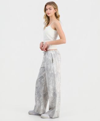 Juniors' Woodland Camo Drawstring Jeans