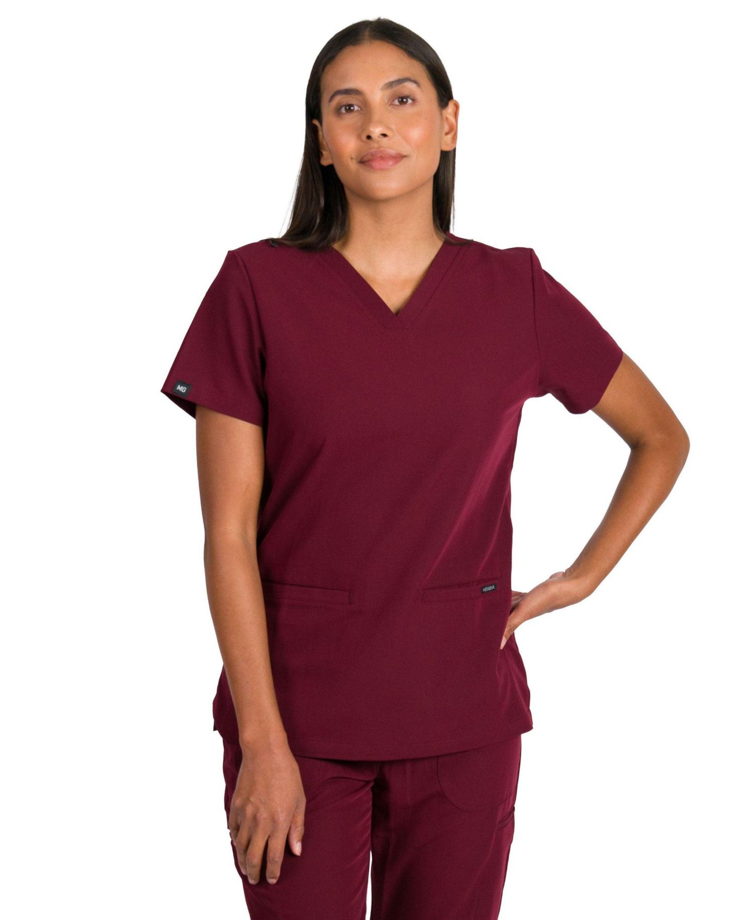 Women's Sofia Slim Scrubs Top with 3 Pockets