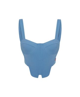 Women's Cotton Woven Corset Top