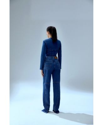 Women's Denim Corset Top