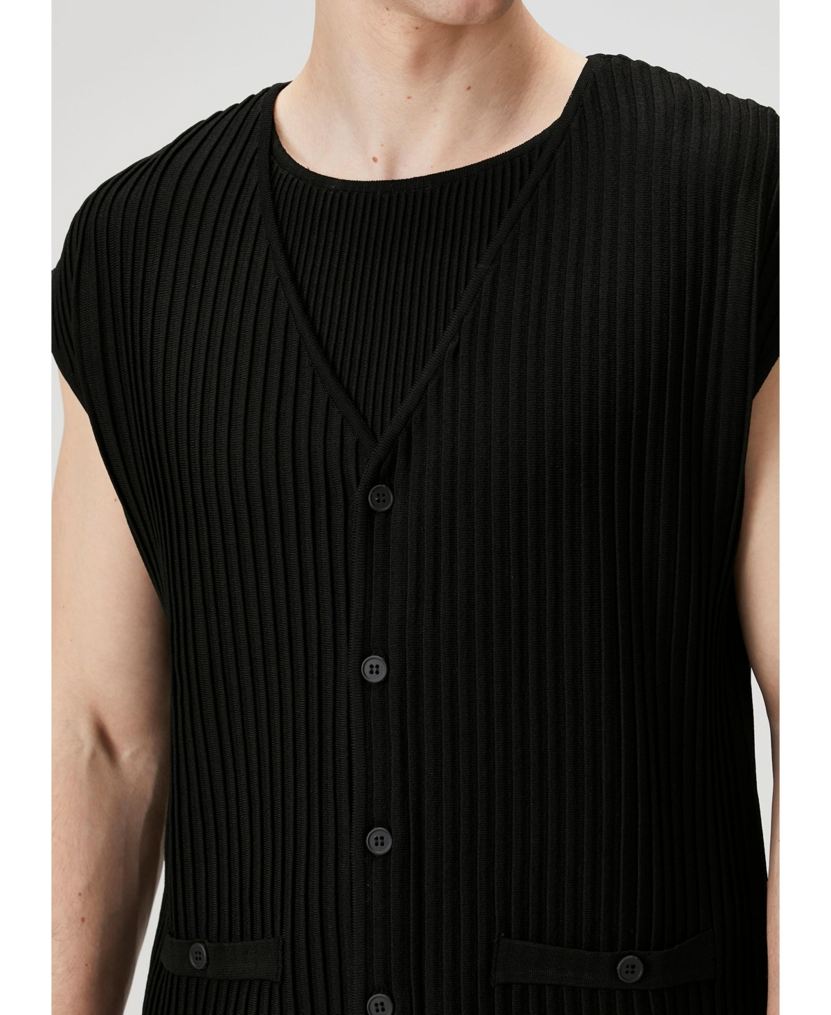 Pcfg Women's Men's Relaxed-Fit Sleeveless Knit Sweater Vest
