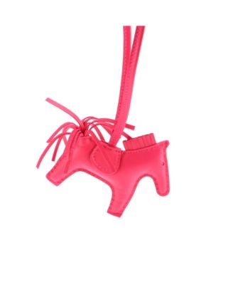 Pre-Owned HERMES PM Mono-Tone GriGri Rodeo Bag Charm Leather