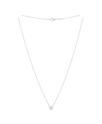 Heart 3 Diamond Pendant Necklace