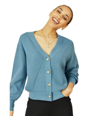 Women's Knitted Stitch Detail Cardigan