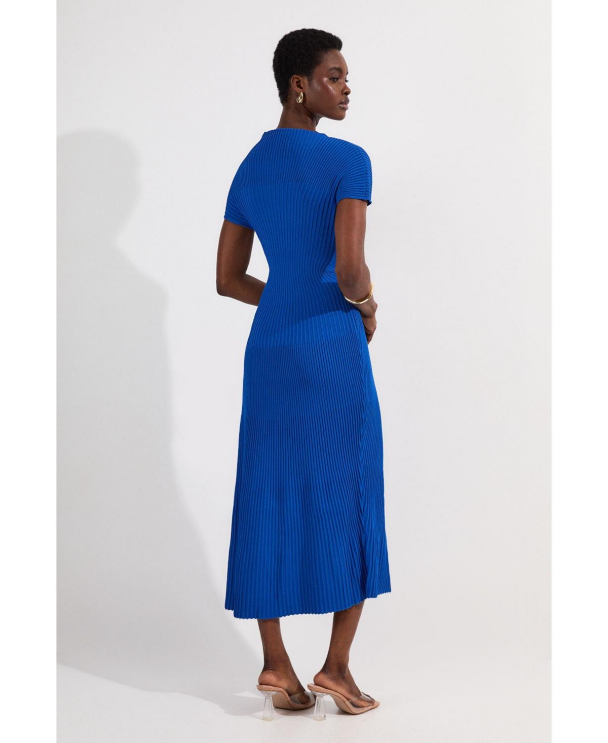 Karen Millen Women's Stitch Detail Knit Midi Dress