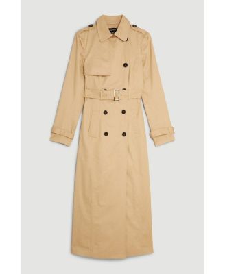 Women's Tailored Classic Belted Trench Coat