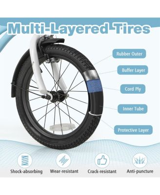 16 Inch Kids Bike for 4-7 Years Old Children Bicycle with Training Wheels