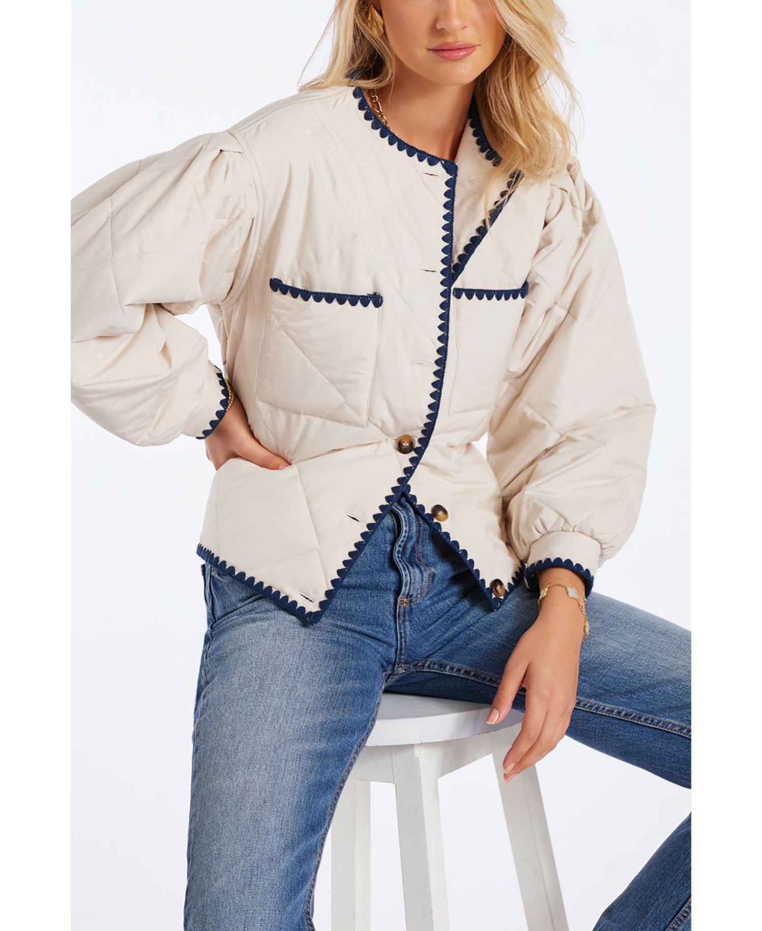 Women's BISHOP + YOUNG Brooklyn Whipstitch Quilted Jacket