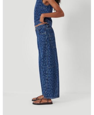 Women's Cropped Bree Horseshoe Barrel Leg Jeans