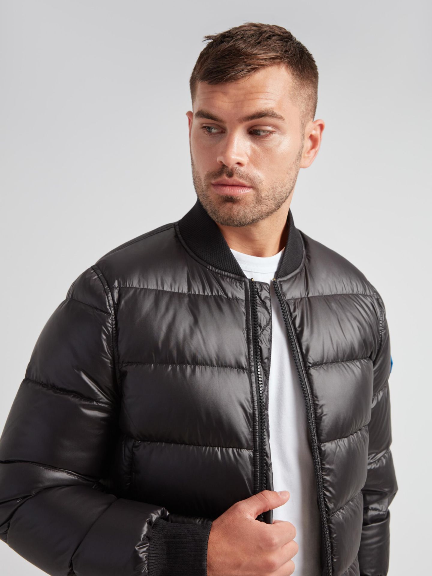 Мужская куртка JACK1T Vortex Long Sleeve Bomber, цвет: Чёрный — фото 6