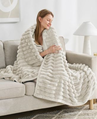 Ultra Plush Raschel Mink Blanket, Queen/King