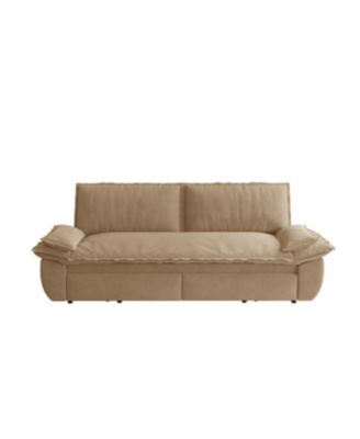 Streamdale Queen Pull Out Sofa Bed, 3-in-1 Convertible Sleeper, Corduroy Loveseat Bed, Camel