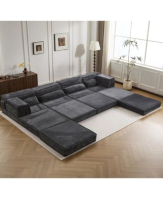 Compression Sofa, Convertible Floor Sofa Bed, Modular Sectional Sofa