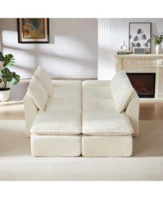 Modern corduroy cloud sofa, freely combined, comfortable sitting experience