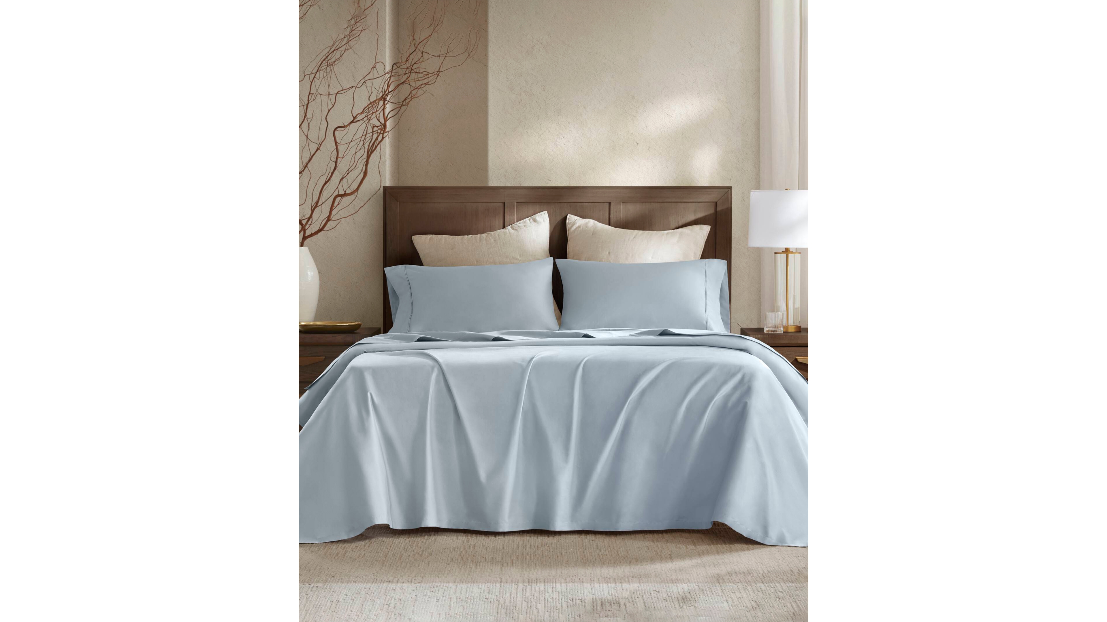 Harbor House Sateen 400-Thread Count Cotton 4-Pc. Sheet Set, Queen
