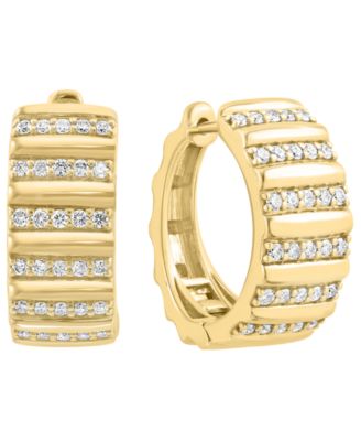 Diamond Earrings (3/8 ct. t.w.) in 14k Yellow Gold