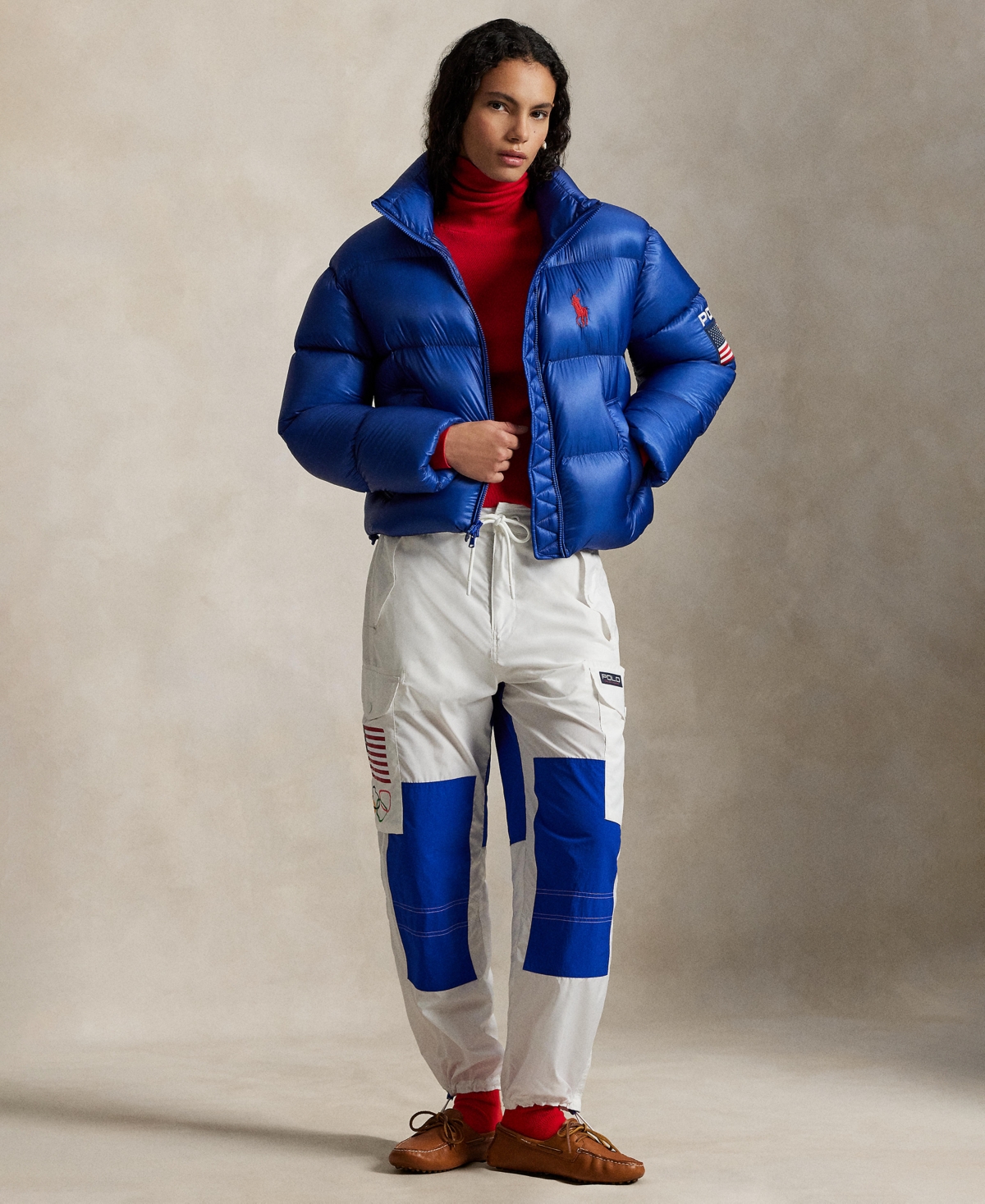 Polo Ralph Lauren Women's Flag Mid-Weight Down Puffer Jacket