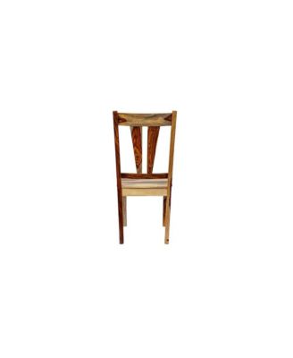 2-Piece Solid Sheesham Wood Dining Chair Set with Kalispell Design