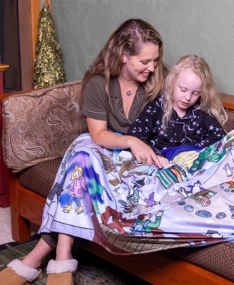 Baby and Toddler Winter in The Woodlands Christmas Seek-and-Find Interactive Blanket, Large