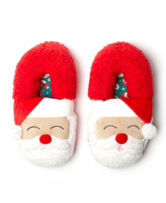 Men's Unisex Adult Animal Closed Back House Slipper - Santa