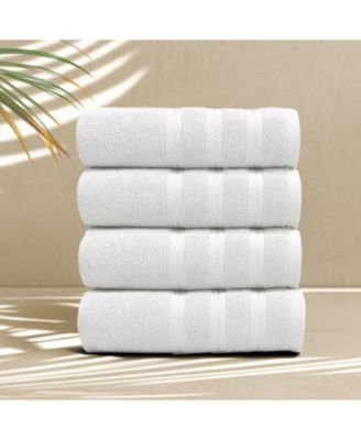 Luxury Soft & Absorbent 100% Ring Spun Cotton Hand Towels for Bathroom, Shower, Spa - 4 Piece Hand Towel Set