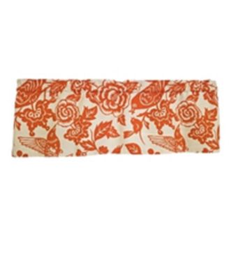 100% Cotton High Quality Love Bird Tailored Window Valance with 1.5" Rod Pocket 50" W X 12" L Orange