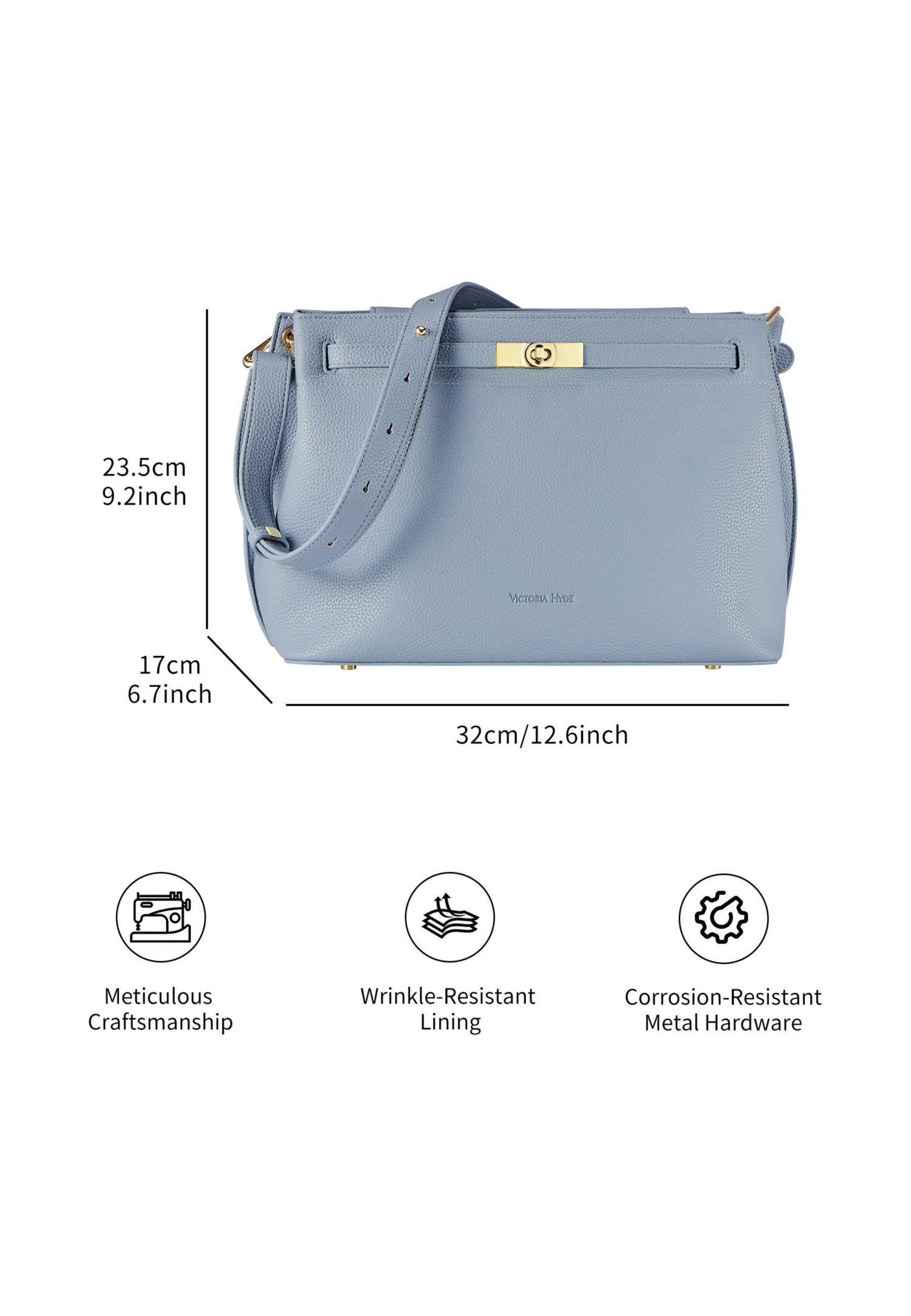 Woman's handbag Medium Satchel Shoulder Bag Victoria Hyde Alla