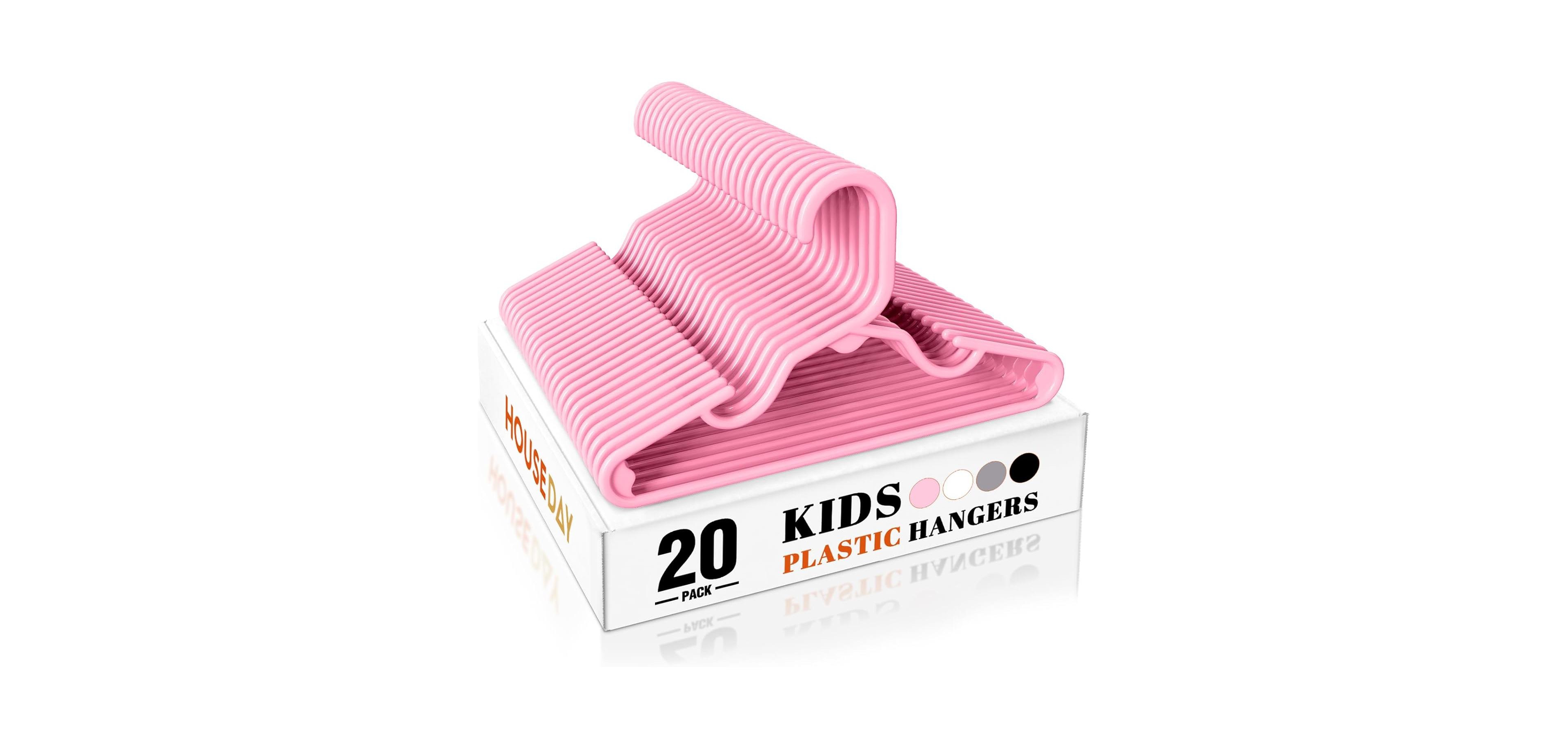 House Day 11 Inch Non-Slip Durable Plastic Baby and Kids Hangers
