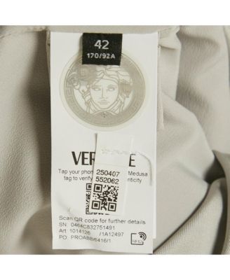 Women's Grey Crepe & Satin Draped Sleeveless Mini Dress