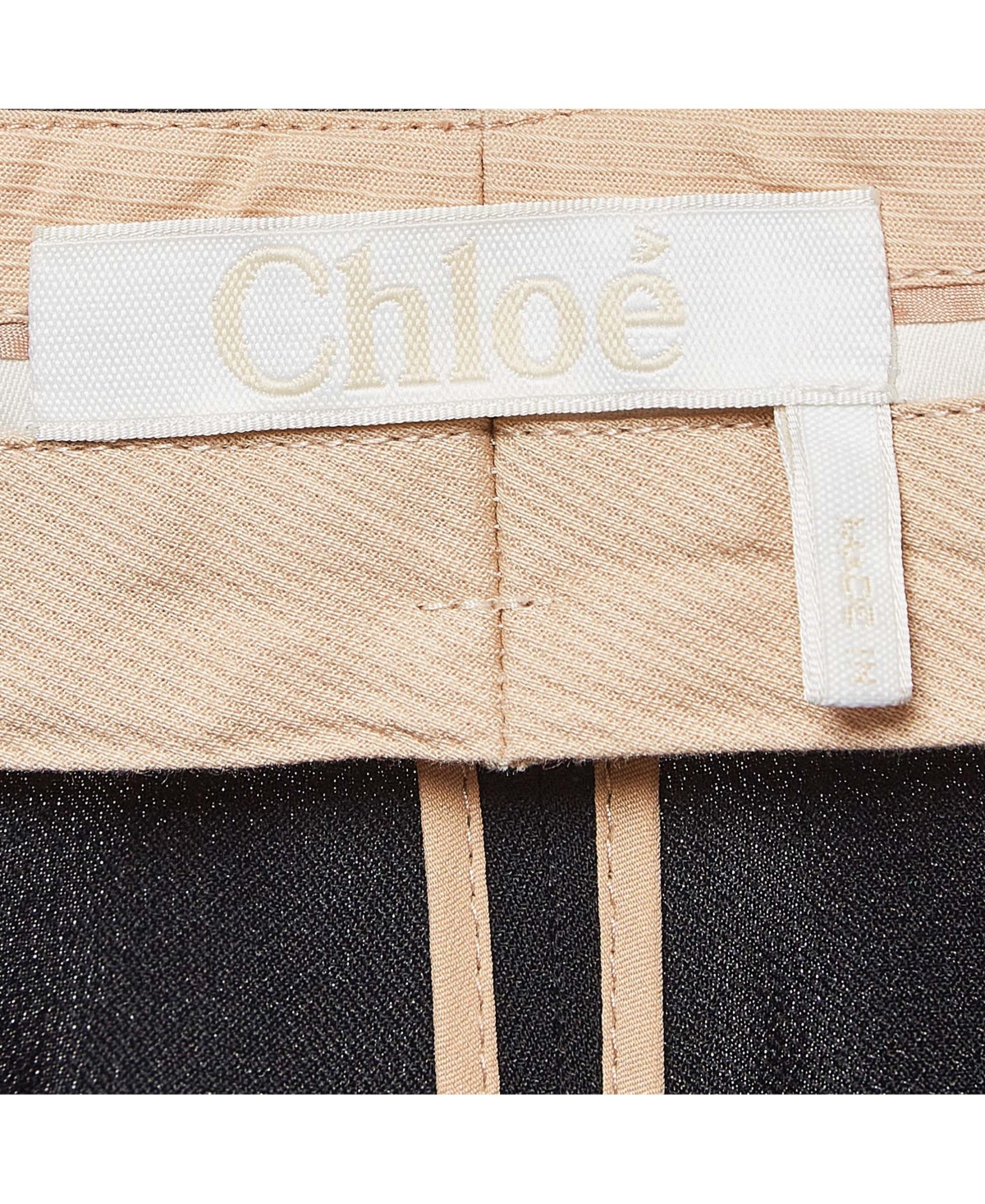 Pre-Owned Chloe Women's Black Gabardine Trousers